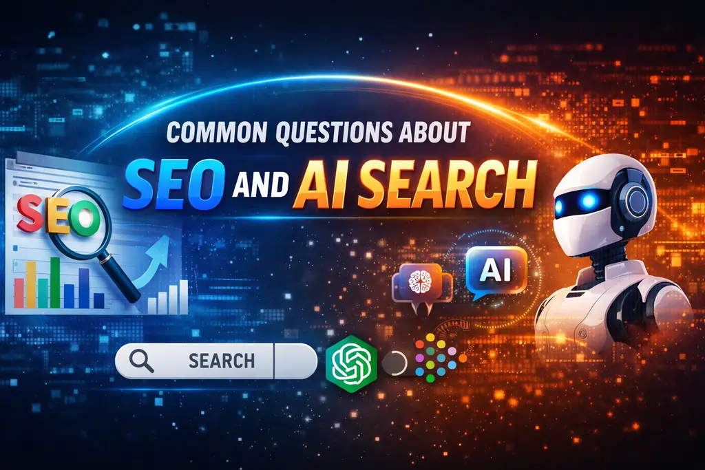 COMMON QUESTIONS ABOUT SEO AND AI SEARCH.​