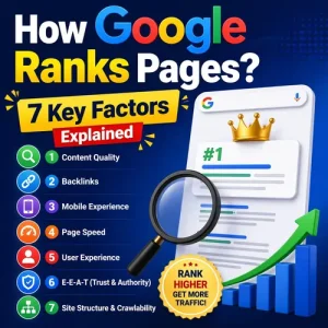 How Google Ranks Pages? 7 Key Factors Explained