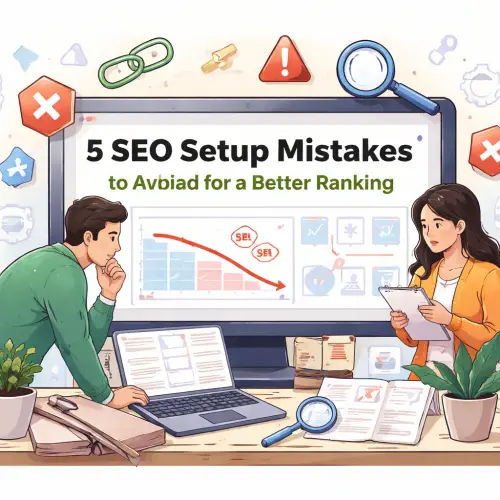 SEO setup mistakes