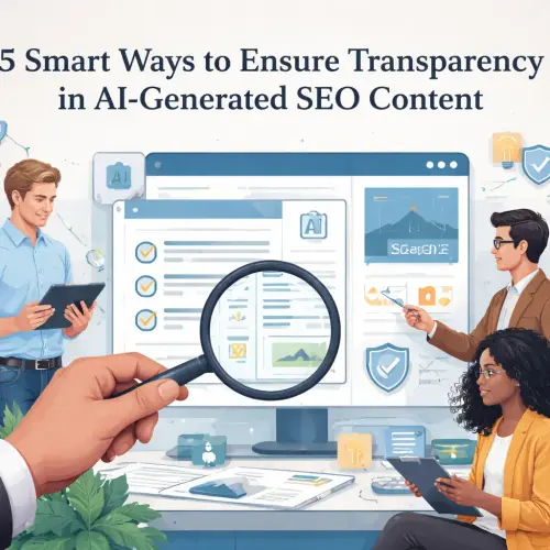 transparency in AI-generated SEO content