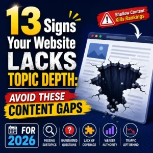 signs your website lacks topic depth