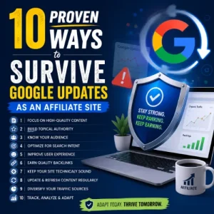 survive Google updates as an affiliate site
