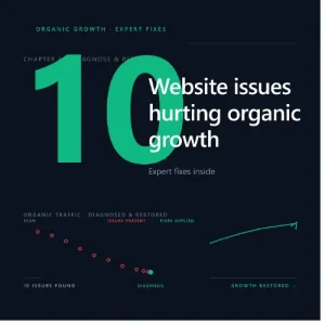 website issues hurting organic growth